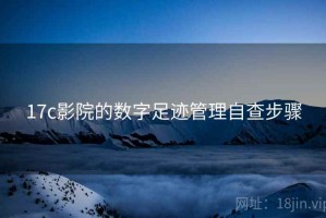 17c影院的数字足迹管理自查步骤