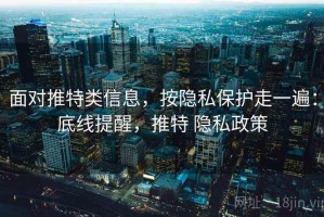 面对推特类信息，按隐私保护走一遍：底线提醒，推特 隐私政策
