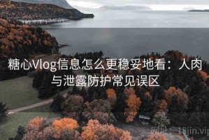 糖心Vlog信息怎么更稳妥地看：人肉与泄露防护常见误区