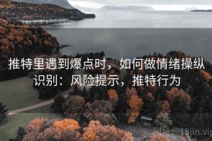 推特里遇到爆点时，如何做情绪操纵识别：风险提示，推特行为