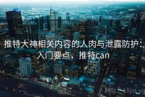 推特大神相关内容的人肉与泄露防护：入门要点，推特can