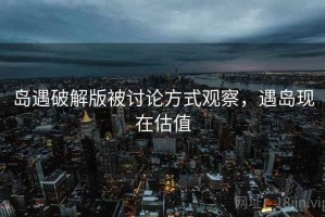 岛遇破解版被讨论方式观察，遇岛现在估值