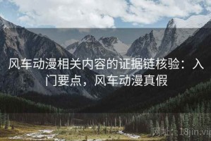风车动漫相关内容的证据链核验：入门要点，风车动漫真假