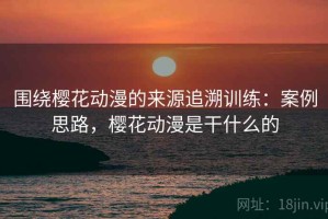 围绕樱花动漫的来源追溯训练：案例思路，樱花动漫是干什么的