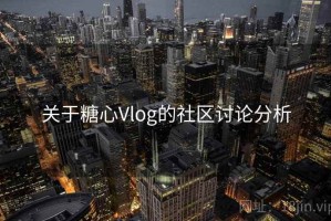 关于糖心Vlog的社区讨论分析