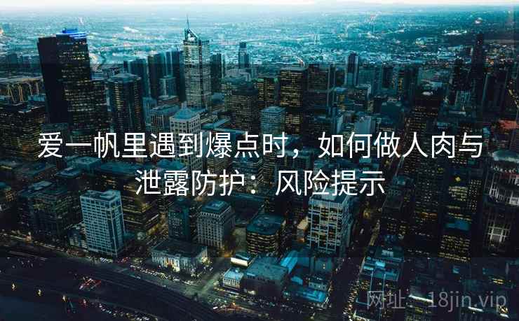 爱一帆里遇到爆点时,如何做人肉与泄露防护:风险提示 爱一帆里遇到爆点时,如何做人肉与泄露防护:风险提示