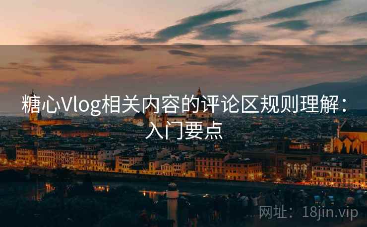 糖心Vlog相关内容的评论区规则理解:入门要点 糖心Vlog相关内容的评论区规则理解:入门要点
