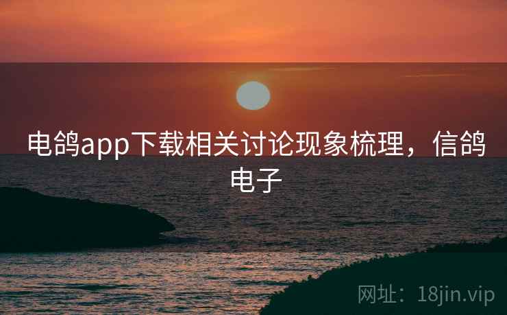 电鸽app下载相关讨论现象梳理，信鸽电子