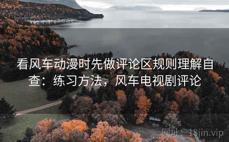 看风车动漫时先做评论区规则理解自查:练习方法,风车电视剧评论 看风车动漫时先做评论区规则理解自查:练习方法,风车电视剧评论