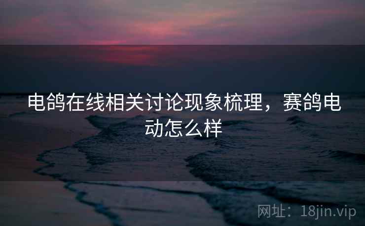 电鸽在线相关讨论现象梳理,赛鸽电动怎么样 电鸽在线相关讨论现象梳理,赛鸽电动怎么样